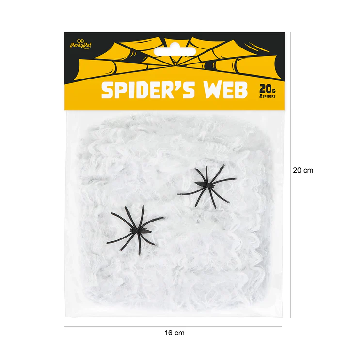 Helovino voratinklis, baltas 20g