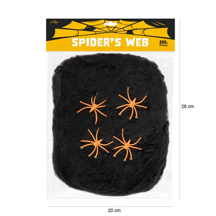 Helovino voratinklis, juodas 200g