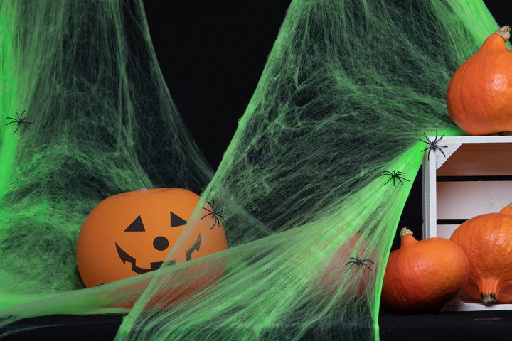 Helovino voratinklio žalia 200g