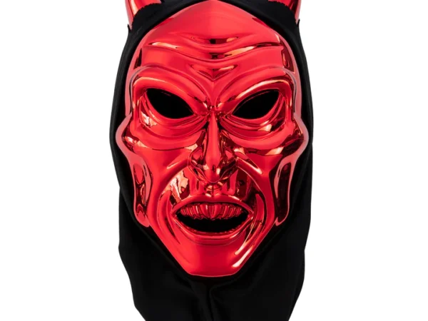 Helovino Velnio kaukė raudona 46x19cm